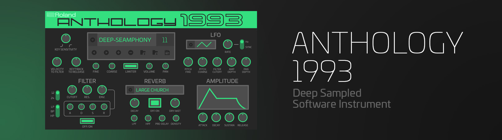 Anthology 1993 Virtual Synth Software Vst Plugin Roland Cloud