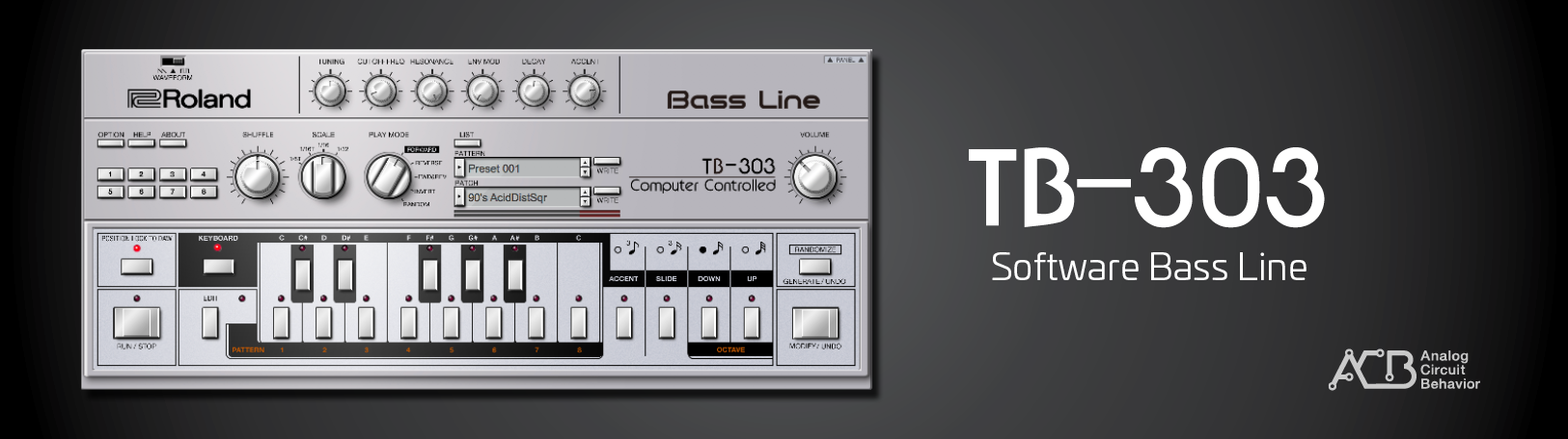 ROLAND 巻き上げ TB-303 ROLAND 巻き上げ TB-303
