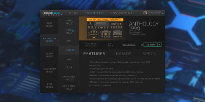 REQ: Roland Cloud v5.7 (MAC) screenshot REQ: Roland Cloud v5.7 (MAC) screenshot